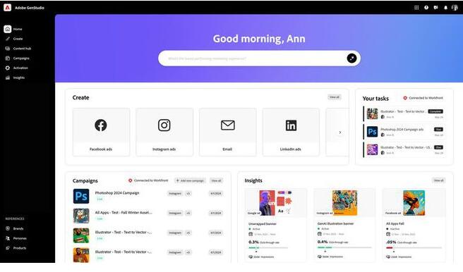 公司重點轉向商業客戶，Adobe發布AI廣告平臺GenStudio